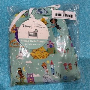 Little Sleepies Disney princess standard crib sheet